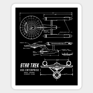 STAR TREK - Specs Sticker